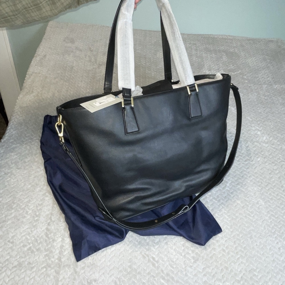 Cole Haan handbag new large Adjustable Strap Gold Trim - Picture 8 of 15
